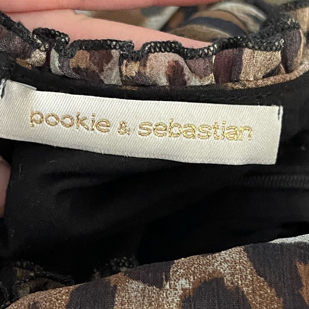 Pookie And Sebastian Leopard Print Long Sleeve Ru… - image 3